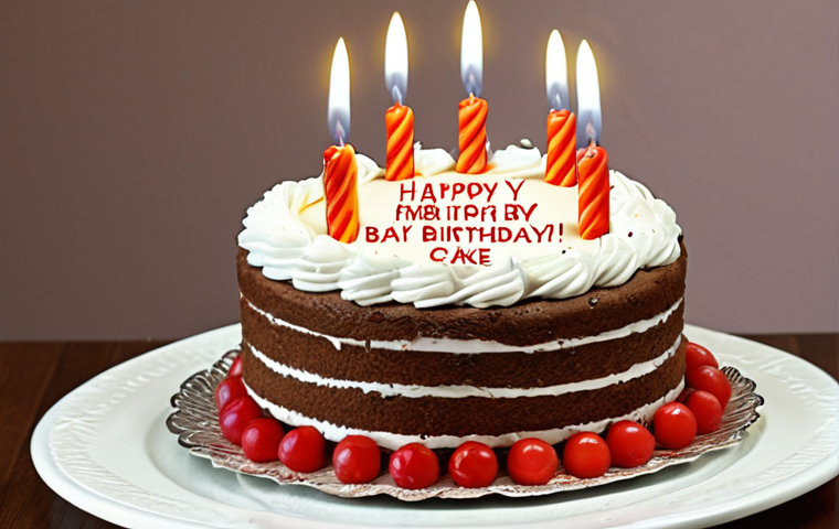 **

Prompt: A humorous scene of a birthday cake with a badly translated message written on it. The cake looks slightly off, and the overall tone is lighthearted and amusing, emphasizing the pitfalls of relying on cheap online translation services. Capture the essence of a translation gone wrong in a funny way.

**