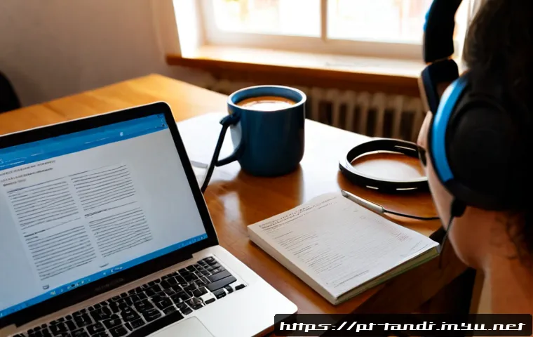 통번역사 통번역사 포트폴리오 작성법 - Photorealistic home-office scene of a Portuguese freelance translator building a professional portfo...